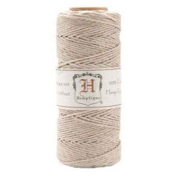 hilo canamo hemptique color natural beige de 54 gr ilo cañamo artesanal