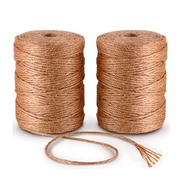 100M x 2Pcs Natural cáñamo cordel Arts Craft industrial multiples usos 2 pack