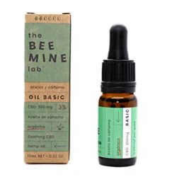 Beemine gotas de aceite de cáñamo orgánico 300 mg (3% CBD) 10ml espectro completo